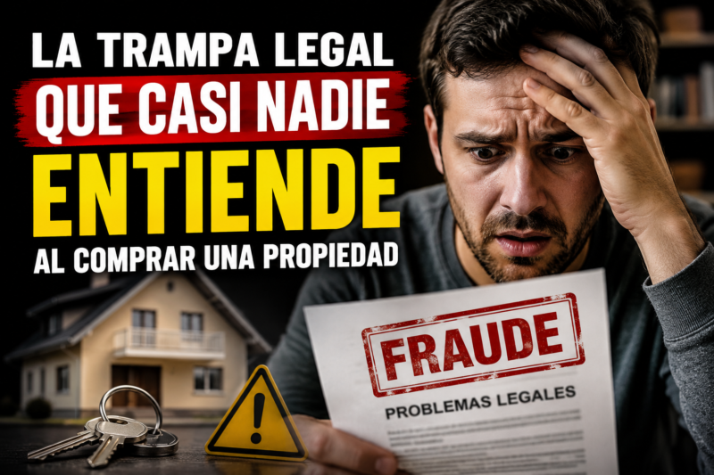 La trampa legal que casi nadie entiende al comprar una propiedad